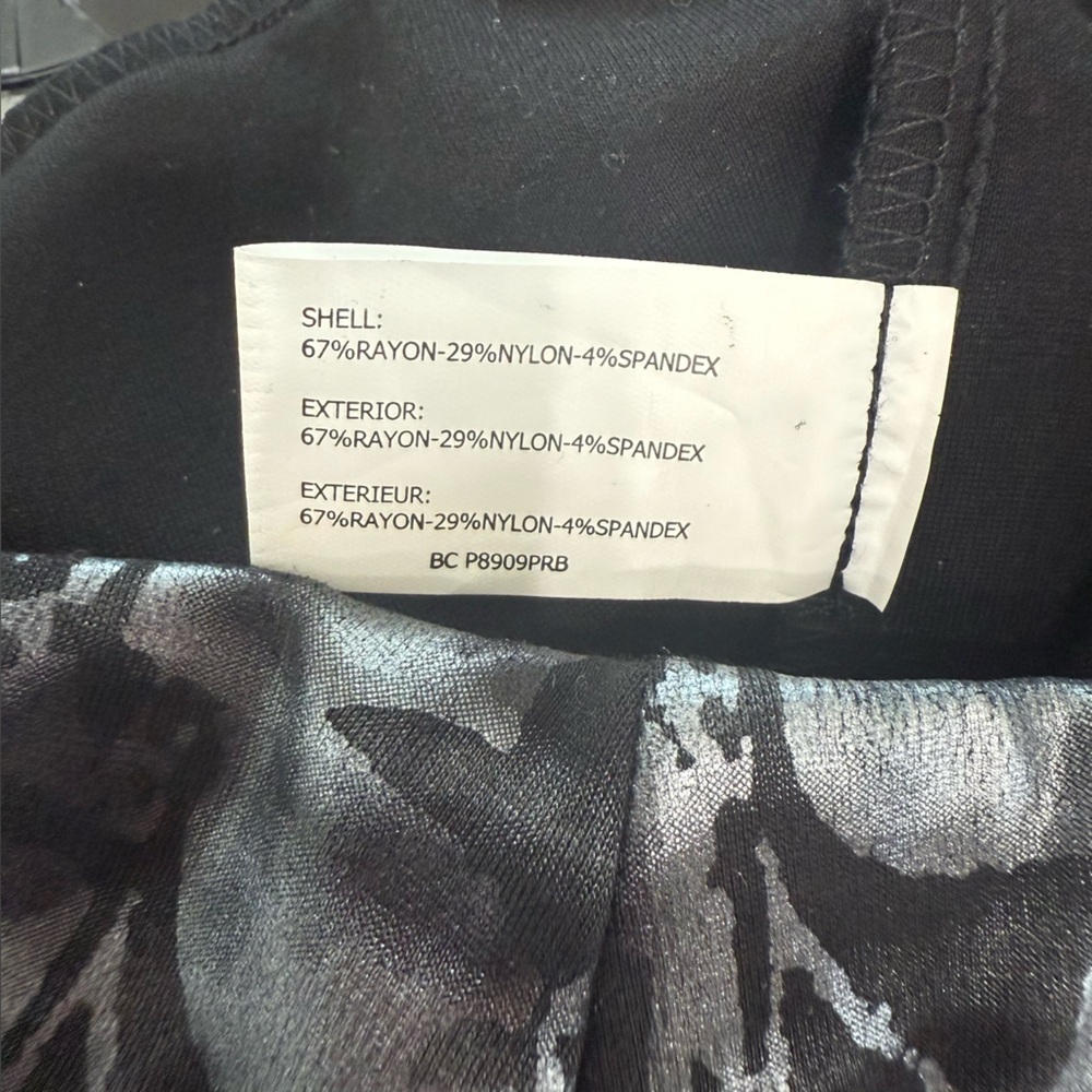 Insight Black and Gray Floral Leggings - Picture 5 of 5